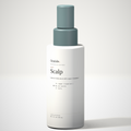 Oratide Scalp, a white 60 mL bottle with a teal applicator top, turned slightly and lit from the left on a pale surface.