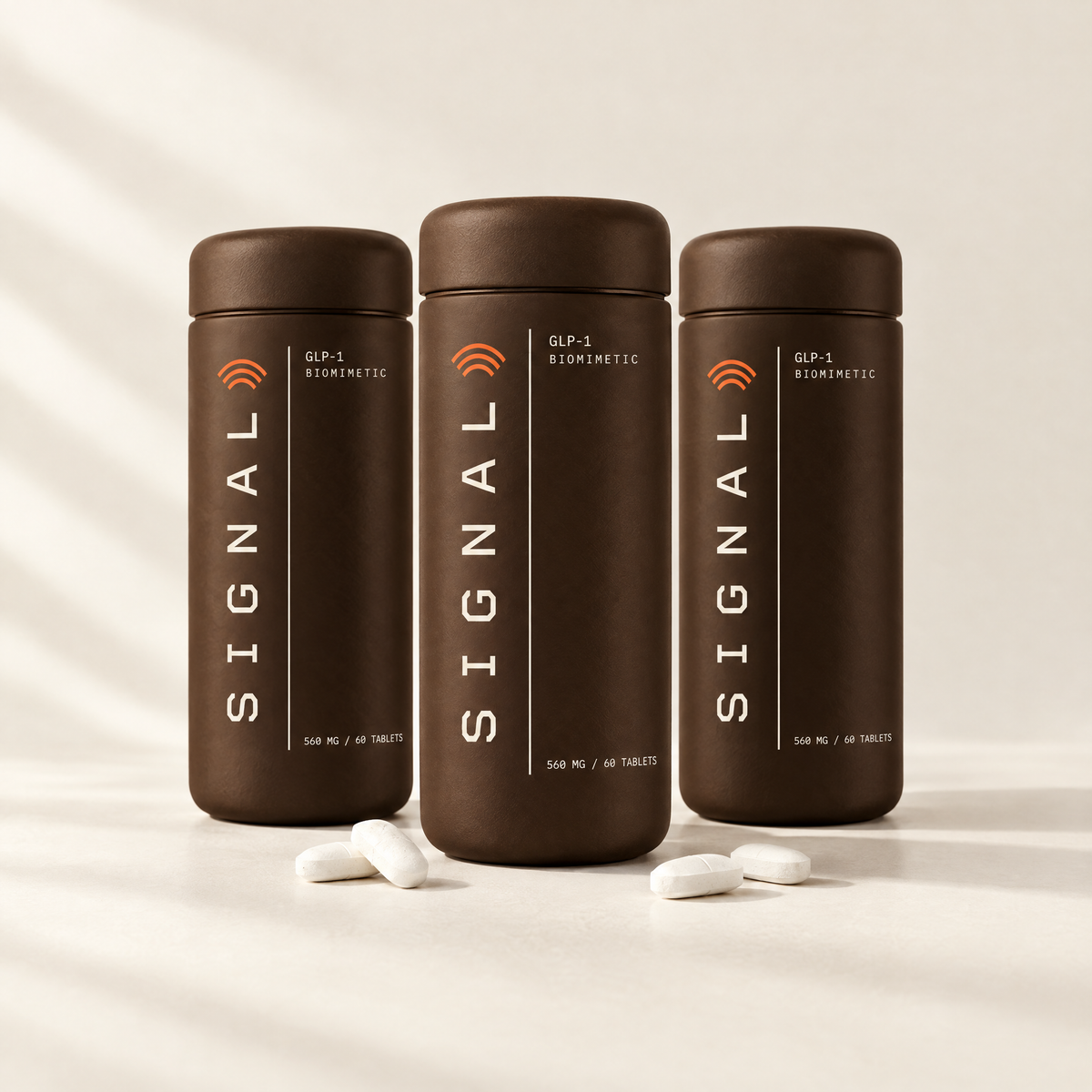 Three bottles of Oratide Signal, a 90-day supply